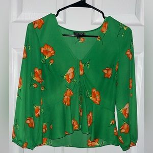 Top Shop Green Blouse